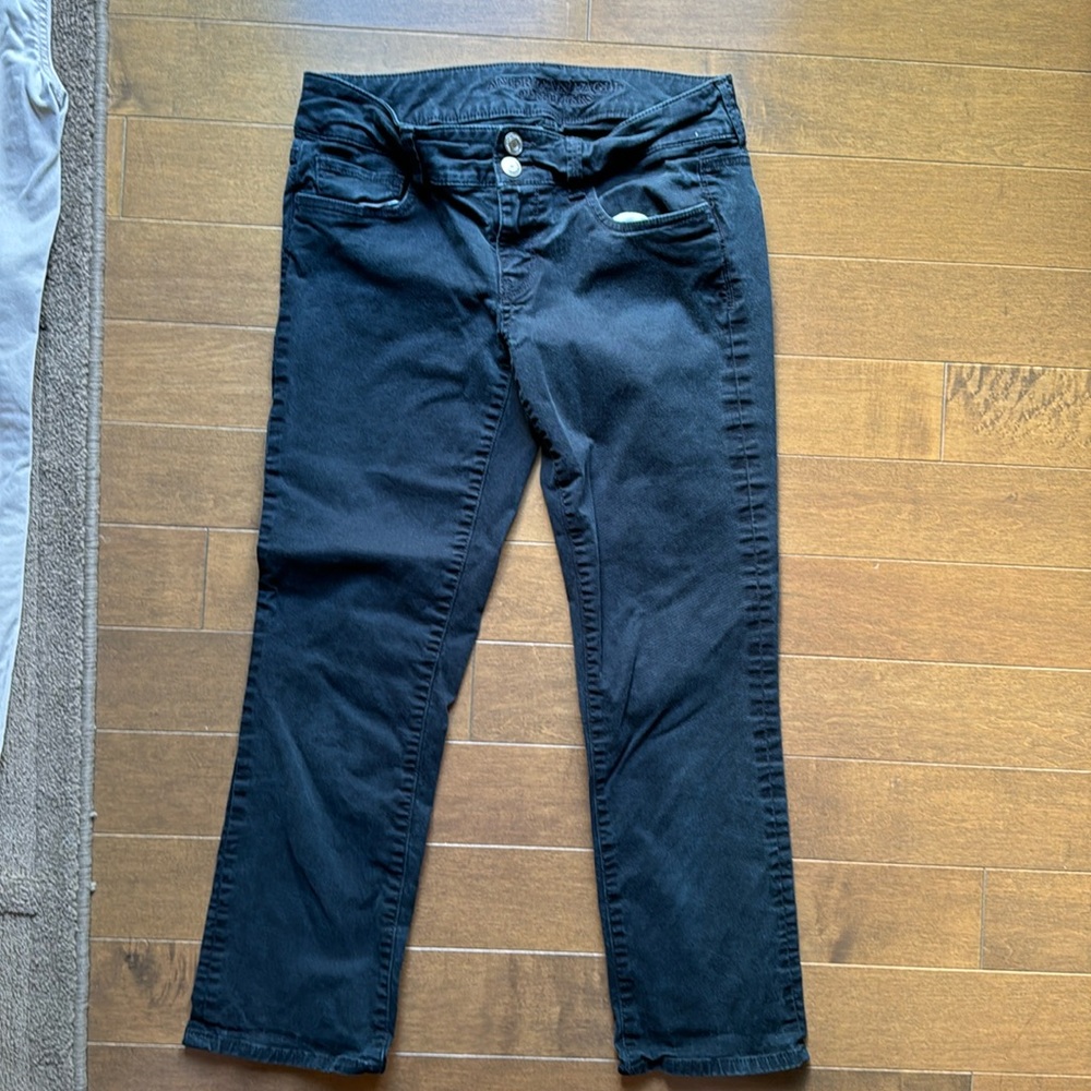 AE Artist Crop Low Rise 4 Black